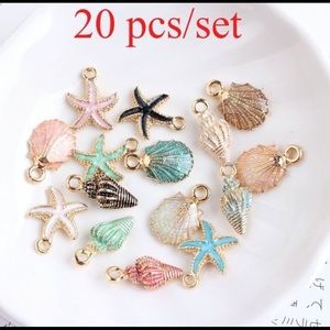 ✔️20 pc/set sea shell charms pendants